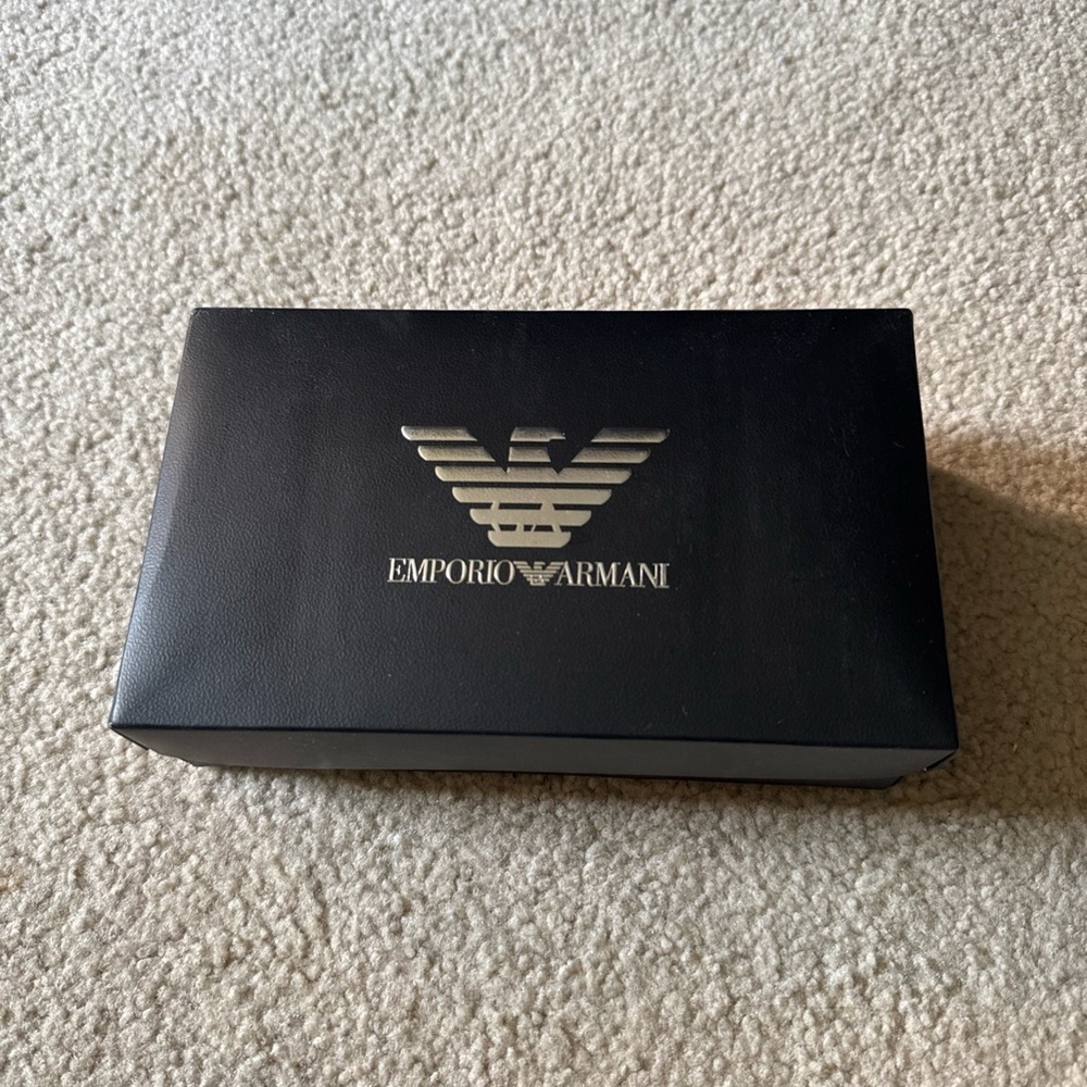 Brand New Emporio Armani 3-Pack Underwear, Black Boxer Briefs